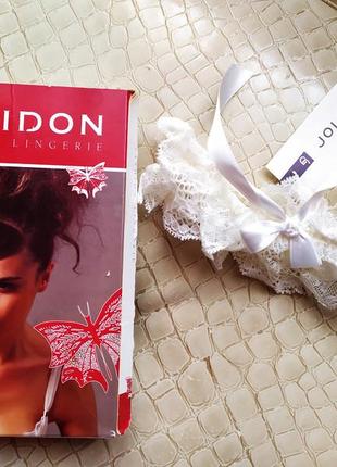 Подвязки кружевные молочные размер  m