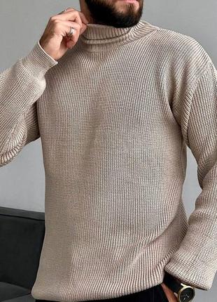 Мужской свитер   
размеры:м (44-46), л (48-52), хл (54-56)
ткань: турецкая ангора вязкая люкс качества 
цвета: графит, серый, беж5 фото