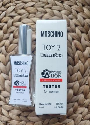 Парфюм moschino toy 2 bubble gum teстер premium class женский 60 мл