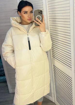 Пальто куртка на силиконе зима