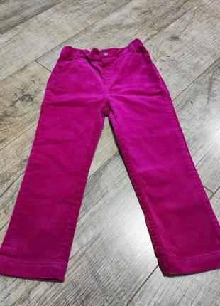 Штаны, брюки микровельветовые, jojo maman bebe, р. 98-104, 3-4 года, длинна 57см9 фото