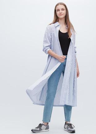 Сукня сорочка міді з кишенями uniqlo2 фото