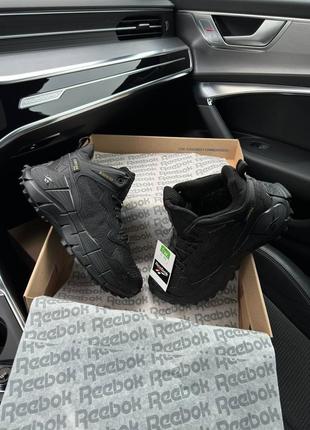 Зимние мужские кроссовки reebok zig kinetica || edge black fur (мех) 41-43-44-45-469 фото