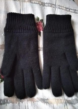 Супер перчатки сочного черного цвета р.eur l-xl.акрил "m&s".