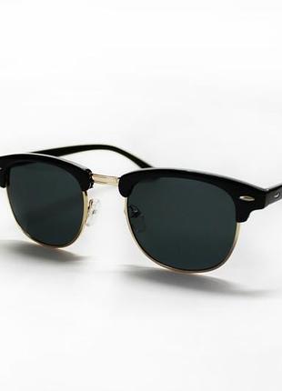 Окуляри rb round clubmaster gold