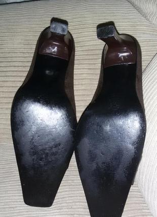 Елегантні замшеві туфлі італійського бренду vero cuoio- pas a pas ,розмір 39 (25,5см)8 фото