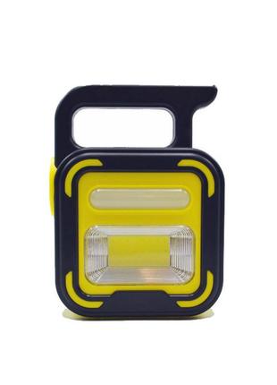 Акумуляторний ліхтар bailong bl-925 torch + solar з сонячною та usb зарядкою yellow