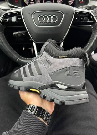 ❄️зимові чоловічі кросівки adidas adidas terrex daroga dark grey fur❄️4 фото
