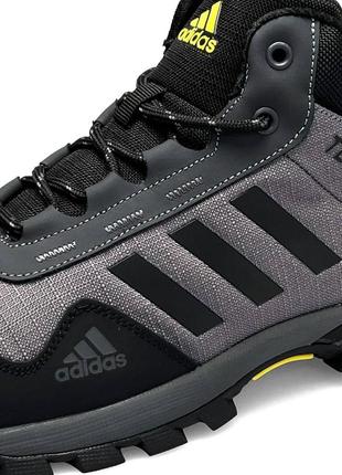 ❄️зимові чоловічі кросівки adidas adidas terrex daroga dark grey fur❄️5 фото