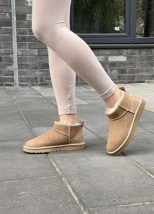 Угги ugg ultra mini beige sand2 фото