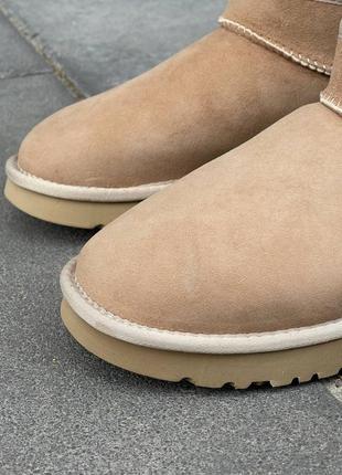 Угги ugg ultra mini beige sand5 фото