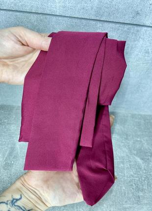 Лента у волос цвета марсала