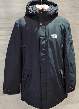 Зимняя удлиненная куртка the north face, размеры s, m, l,xl
