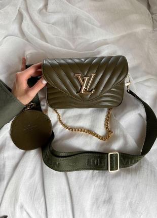 Wave multi pochette khaki сумка lux!👜