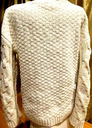 Красивий білий светр від бренду / florence & fred (f&f) великобританія.3 фото