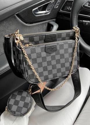 Wave multi pochette black grey сумка lux!👜