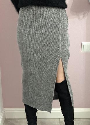 Нарядная юбка из люрекса3 фото