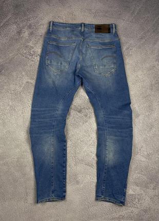 Зауженные стильные джинсы g star raw 3301 slim7 фото