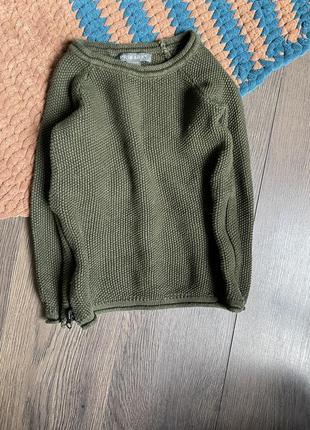 Кофта, связанный свитер хаки primark 3-4 года