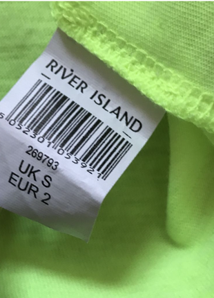 Яркая летняя майка топ, цвета lime green, от river island. s7 фото