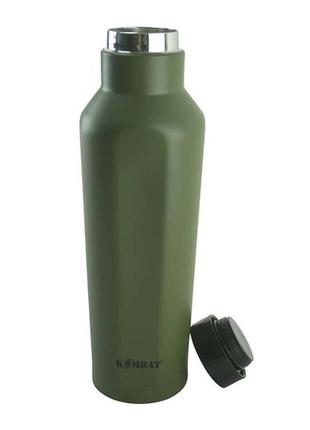 Фляга kombat uk military steel bottle оливковый 500ml