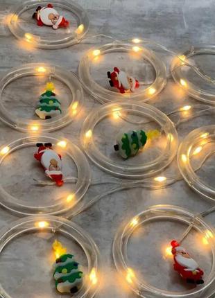 Гірлянда штора "круги та кулі" 3м,новорічна світлодіодна гірлянда штора 3 на 3,гірлянда штора 3х33 фото