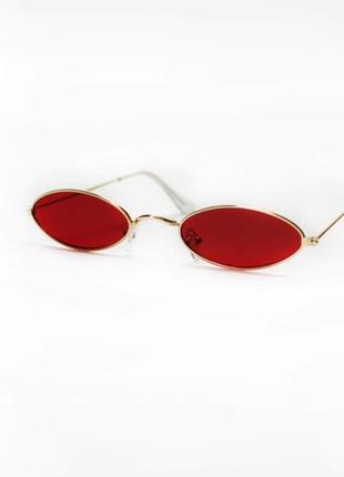 Очки narrow sunglasses red