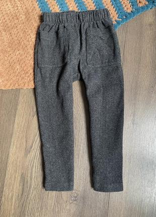 Zara теплые брюки джоггеры 4-5 лет2 фото