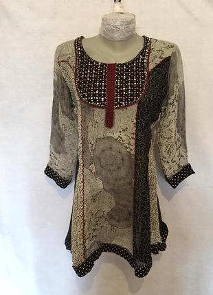 Женская  блуза туника бусины / жіноча блуза туніка