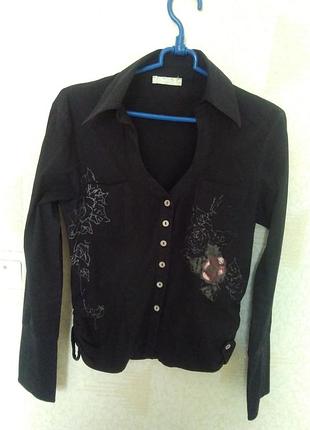 Нарядна блузка жіноча сорочка каттоновая