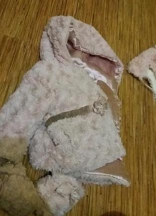 Шуба тедді з рукавичками 8