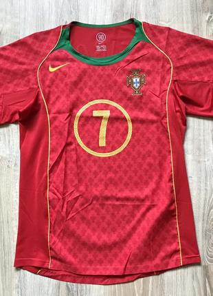 Мужская ретро футбольная майка nike portugal 7 figo1 фото