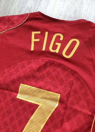 Чоловіча ретро футбольна майка nike portugal 7 figo6 фото