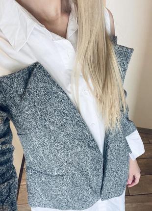 Піджак-сорочка-сукня три в одному сірий піджак сорочка плаття2 фото