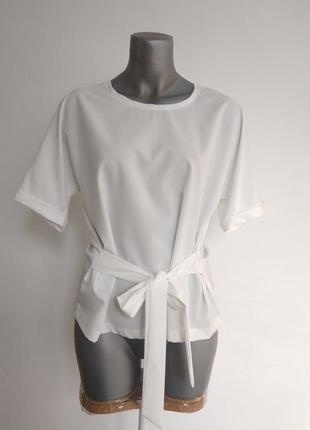 Біла блузка1 фото
