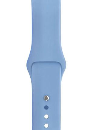 Силіконовий ремінець для розумного годинника smart watch 42/44 (блакитний)1 фото