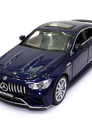 Іграшкова машинка металева mercedes-benz amg «автоексперт» мерседес синій звук світло 15*6*5 см (26902)5 фото