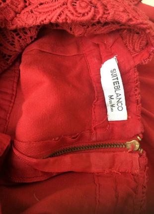 Красное платье баска кружево открытая красивая спина3 фото