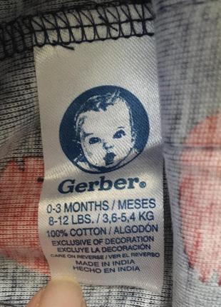 Комплект боди, шорты и панамка двусторонняя gerber уценка7 фото