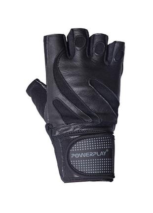 Спортивные перчатки для фитнеса powerplay черные l2 фото