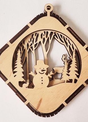 Новорічні іграшки на ялинку з фанери 20