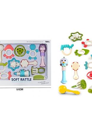 Брязкальця набір "baby soft rattle" guyi g-a167