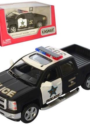 Автомодель металева chevrolet silverado police kinsmart kt5381wp