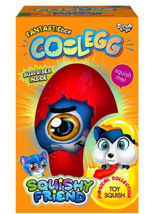 Ігровий набір для творчості «яйце сюрприз: хаскі сквіш» danko toys ce-01-04