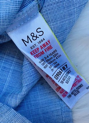 Рубашка m&s малышу 3-4 года 2