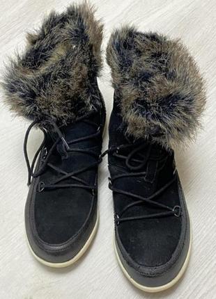 Зимние, кожаные ботинки фирмы bama.размер 37, ботинки,сапоги