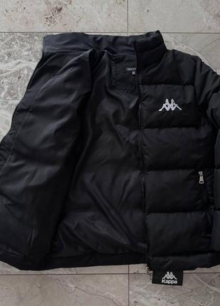 Куртка зимняя kappa стильная практичная черный цвет l