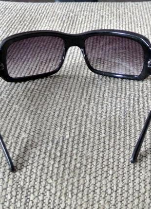 Солнцезащитные очки черные прямоугольной формы (сонцезахисні окуляри)4 фото