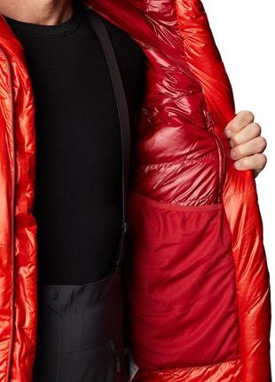 Пуховик mountain hardwear phantom parka (размер medium, цвет fiery red)6 фото