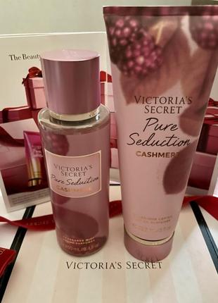 Набор victoria’s secret pure seduction cashmere мист лосьон